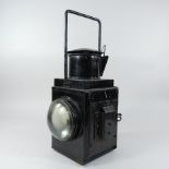 A 19th century British rail railway lamp,