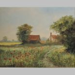 Kevin Curtis, 1958-2009, Browns Farm Dennington, oil on canvas,