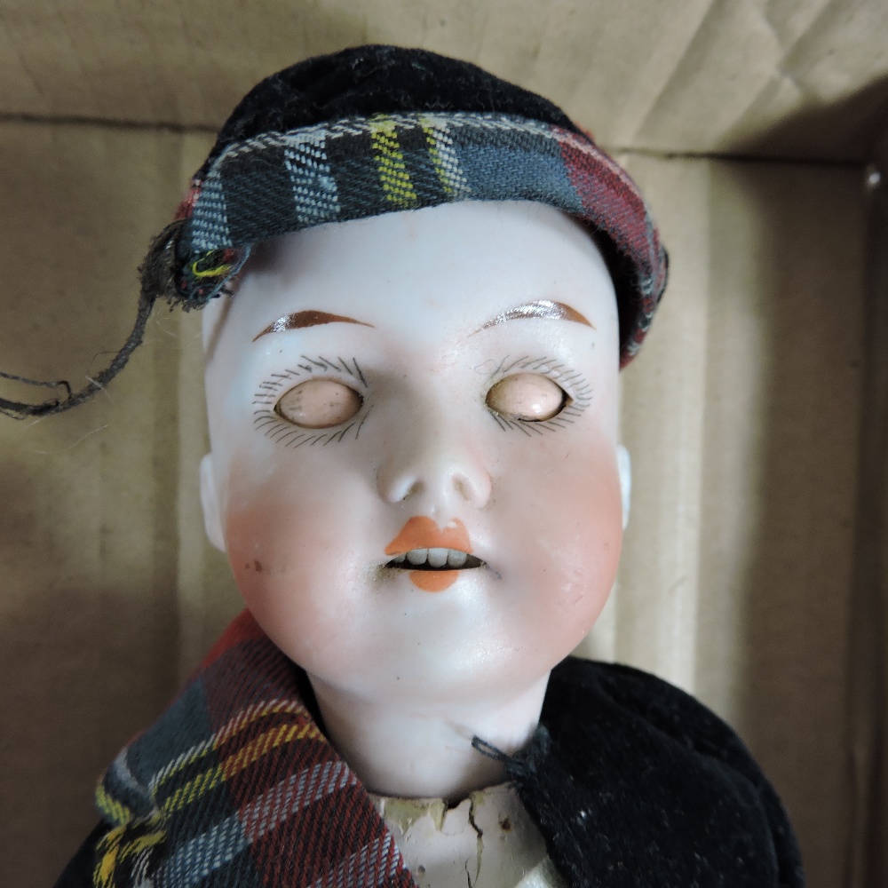 A 19th century German Walther and Sohn bisque headed doll, - Image 4 of 11