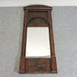 A Regency mahogany pier mirror,