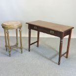 A Victorian style mahogany side table,