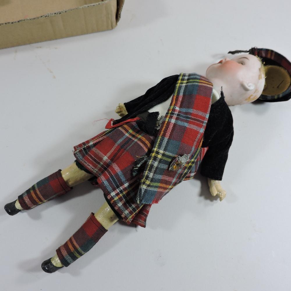 A 19th century German Walther and Sohn bisque headed doll, - Image 6 of 11