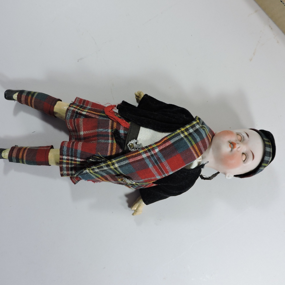 A 19th century German Walther and Sohn bisque headed doll, - Image 10 of 11