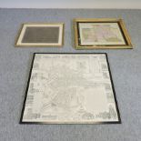 Three various maps, the largest of Bristol and its suburbs,