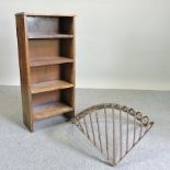 An oak bookcase, 80cm,