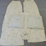 A pair of Laura Ashley curtains, each 175cm drop x 140 cm,