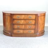 A bow front sideboard, by Bevan Funnel,