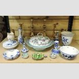 A collection of Delft china,