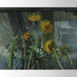 Cecile Crombeke *ARR (1921-2002) Dandelions, signed, oil on canvas,