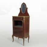 A 19th century style gilt metal mounted mahogany and crossbanded vanity stand,