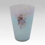A Monart glass vase, shape OE, colour 260, with aventurine splashes, circa 1930, 22.