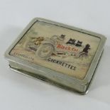 A 1920's Black Cats Carreras cigarettes advertising vesta case,