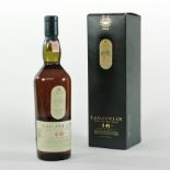 Lagavulin single Islay malt whisky, White Horse distillery, Glasgow, 70cl,