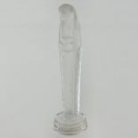 A Lalique frosted glass figure of the Virgin Mary, signed R.