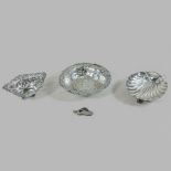 A Victorian pierced silver bon bon dish, Birmingham 1899,