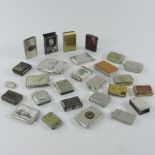 A collection of twenty-three various vesta cases, mainly circa 1890-1920, to include silver, brass,