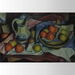 James Stroudley *ARR, (1906-1988) Still life of fruit, signed oil on canvas,