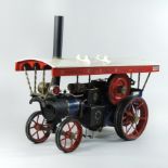 A scratch built live steam scale model of a Showman traction engine, 'Jubilee no.