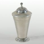 An early 20th century silver sugar caster, Sheffield 1937,