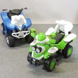 A children's electric toy ride on quad bike, together with another,