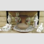 A collection of continental porcelain, to include a charger,