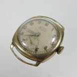 A vintage 9 carat gold rotary ladies wristwatch