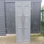 A painted pine hall cupboard,