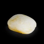 A CHINESE WHITE JADE TORTOISE SHELL