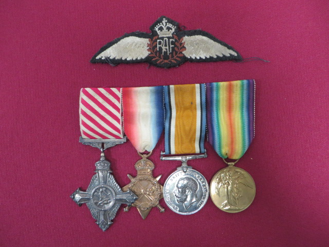 Great War Air Force Cross (AFC) Group of Four Medals. Awarded to Air Commodore Cresswell Turner AFC.