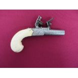 Early 19th Century Flintlock Pocket Pistol by “Beere”