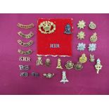 Small Selection of Collar Badges and Titles