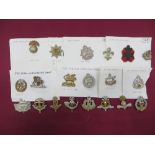 Good Selection of Infantry Cap Badges