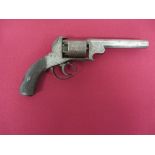 Mid 19th Century Open Frame Percussion Revolver