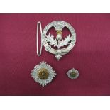 Selection of Scottish Badges Including Silver Examples