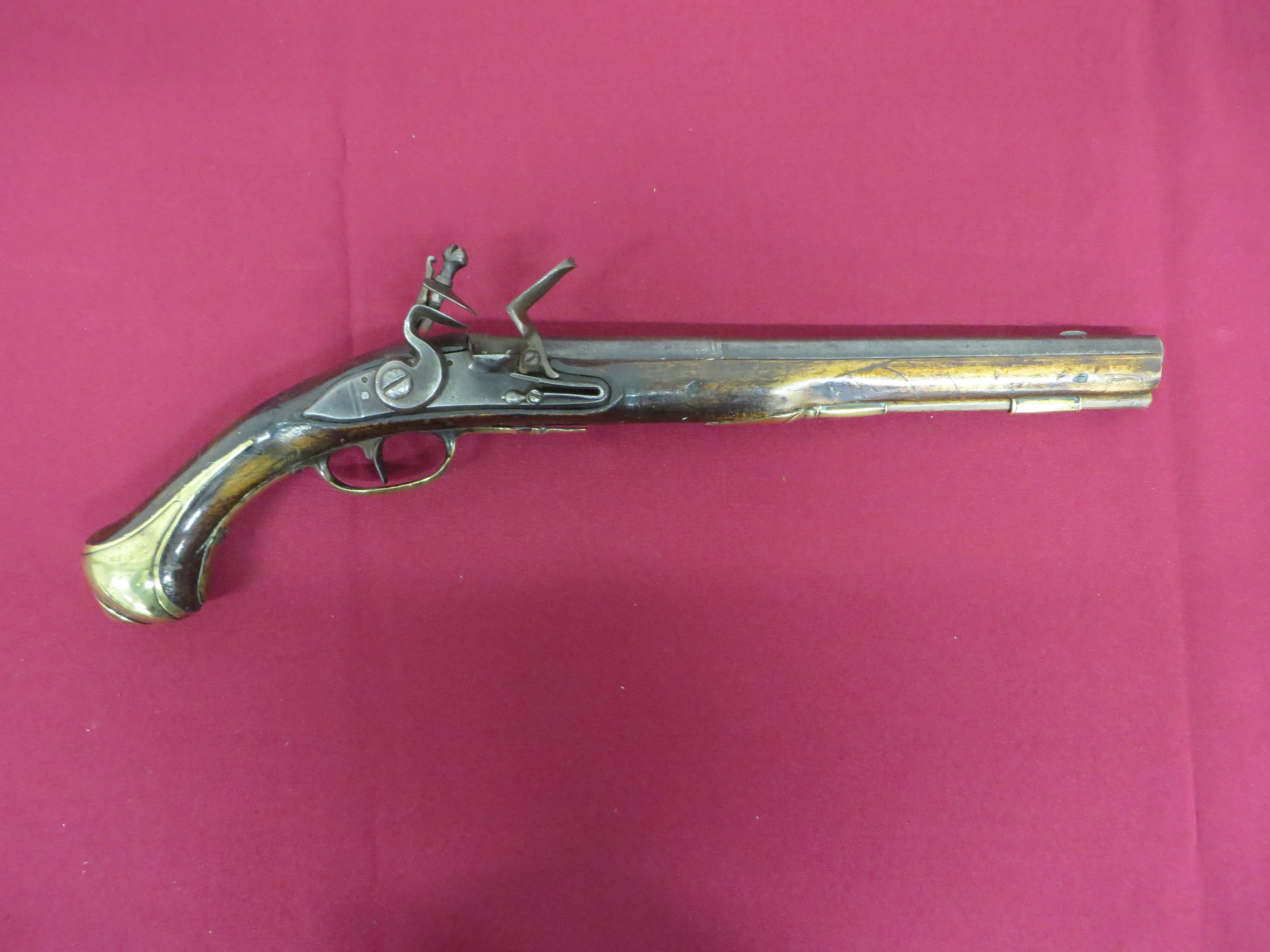 Late 18th Century Flintlock Holster Pistol