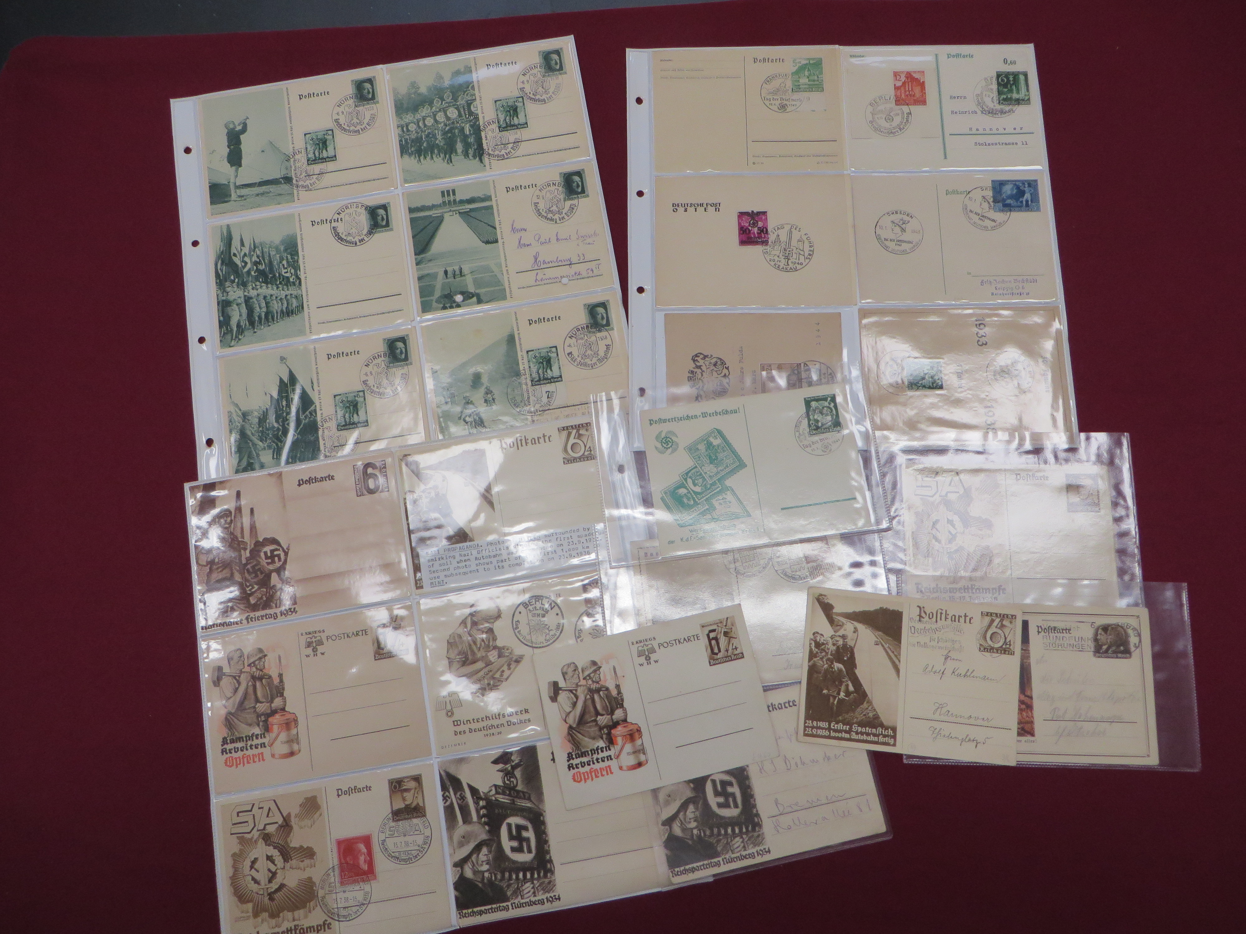Good Selection of German Third Reich Propaganda Postal Cards