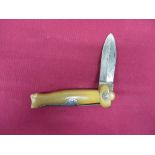 Early 20th Century “Hansmann” Horn Hilted Folding Knife