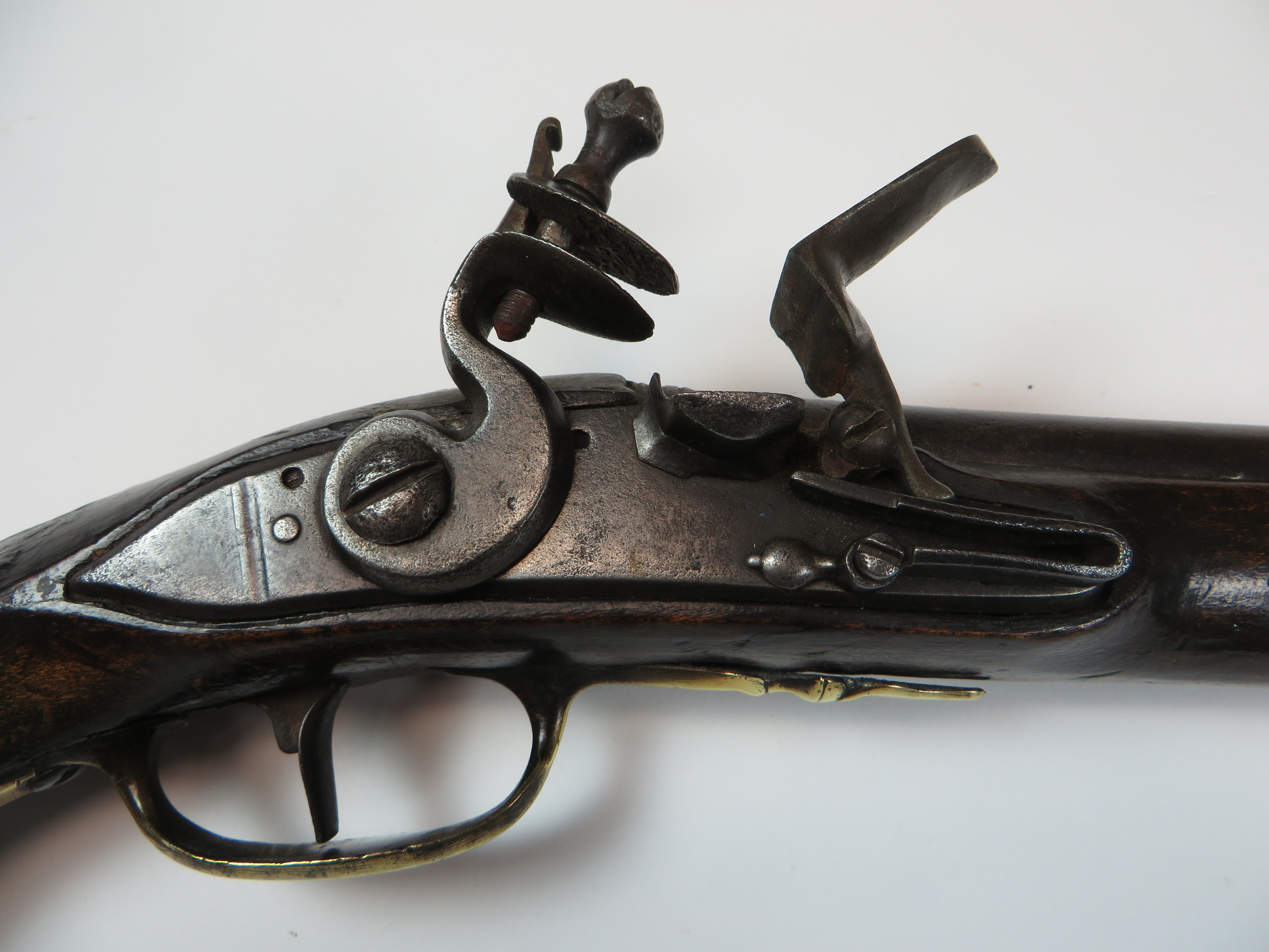 Late 18th Century Flintlock Holster Pistol - Bild 2 aus 2