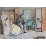 George Goodwin Kilburne (1839 - 1924), Back from Sunday schoolwatercolour, signed lower left8.5 x