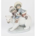 A Lladro figure, 'Eskimo Riders' pattern number 5353, sculpted by José Puche, 7 x 5¼in. (18 x