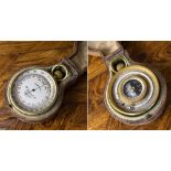 A fine cased miniature pocket barometer, compass and thermometer, by W. Gregory and Co., 51 Strand,