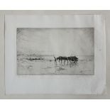 Henry Jackson Simpson (British, 1893-1963), etching, ‘Wet Sand’, signed and titled, unframed