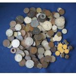 A collection of 19th and 20th century Indian & Nepalese coins, to include silver 1835 and 1917