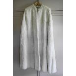 A fine white ermine cape, by Marguerite of Farnborough and Farnham, single hook fastening at neck