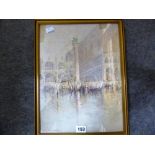 An Ethel Sophia Cheeswright watercolour depicting a Venetian scene.