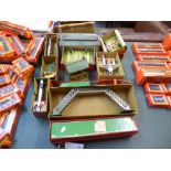 A large quantity of boxed 1950s O gauge Hornby accessories, comprising No.1 Footbridge Ref No: