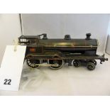 A Bing for Bassett-Lowke O gauge clockwork George the Fifth tender locomotive, black livery, no.