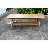 A vintage Ercol Windsor coffee table.