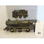 A Bassett-Lowke O gauge electric J39 0-6-0 tender locomotive, LNER black livery, no. 1448 (2).