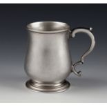 A George II Channel Islands silver baluster child's tankard, of small proportions, maker's mark PM